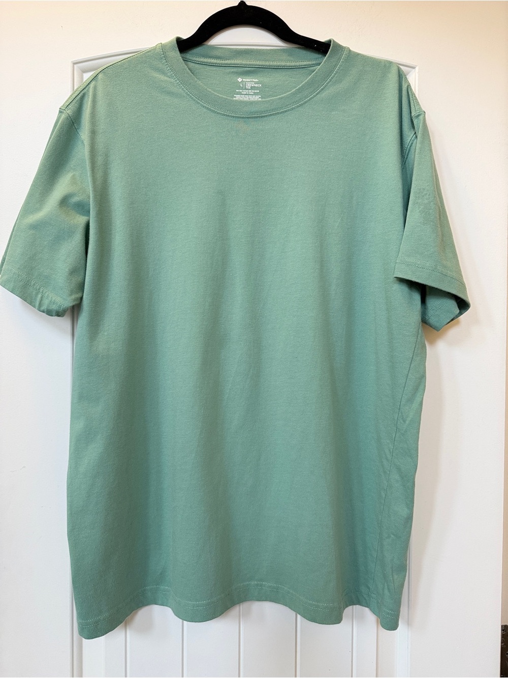 Men's Sage Green Crewneck Short Sleeve Tee - Classic Fit